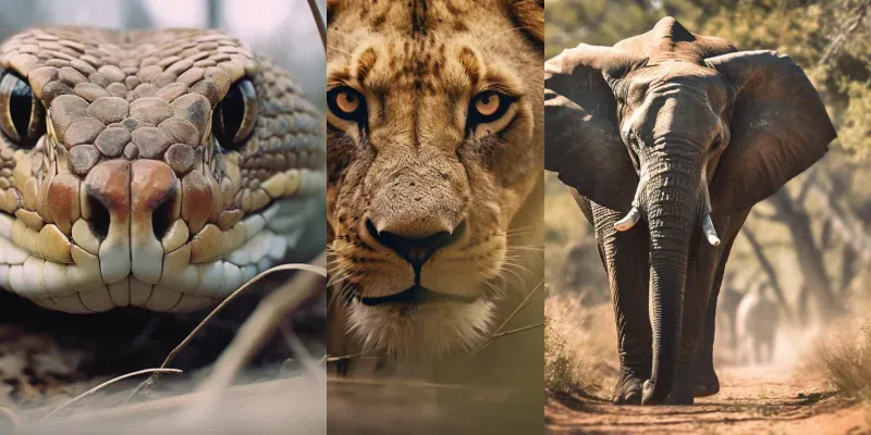 Realistic Animals generated by undefined