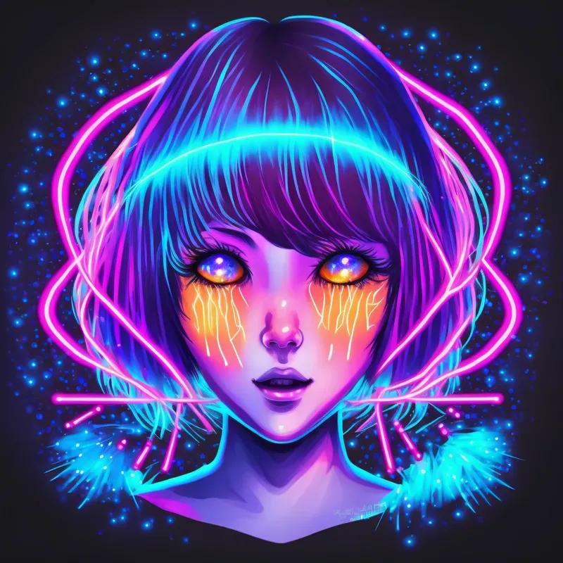 Cyber Neon Images