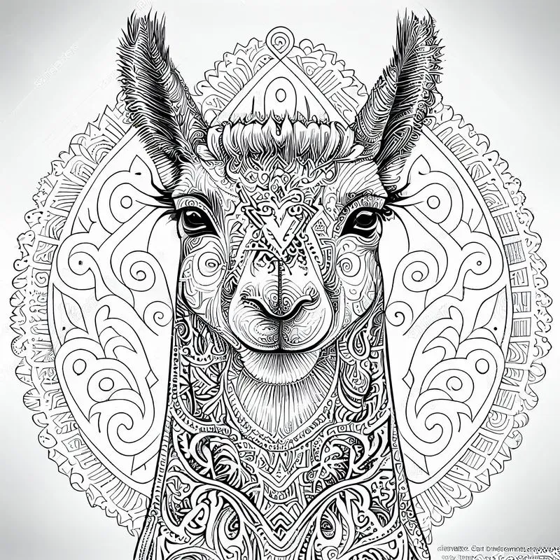 Animal Mandala For Coloring Books And Tatoos