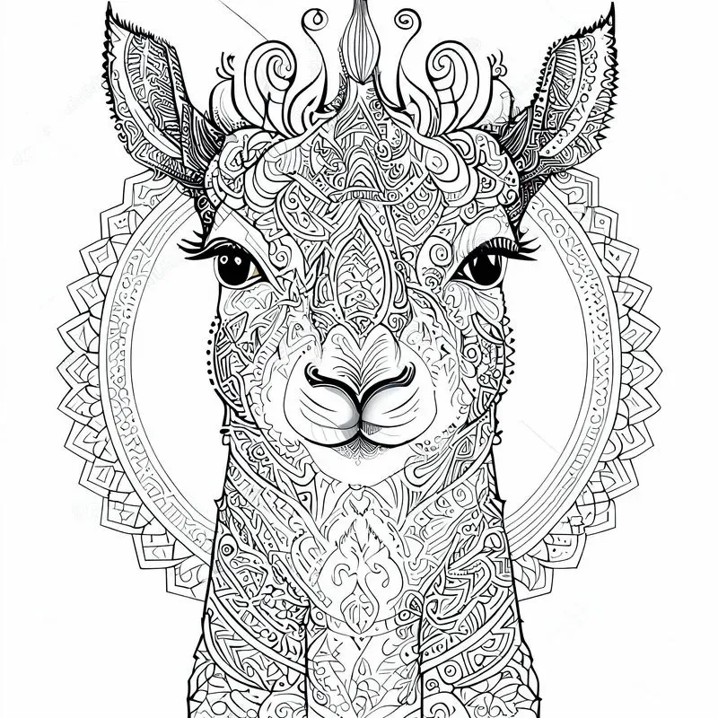 Animal Mandala For Coloring Books And Tatoos