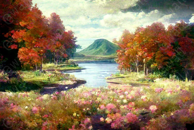 Mountainous Lakes And Rivers