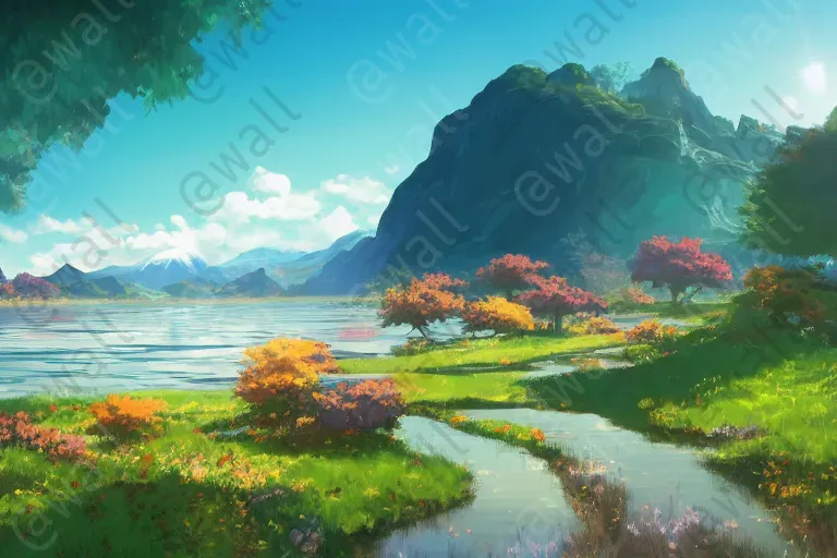 Mountainous Lakes And Rivers