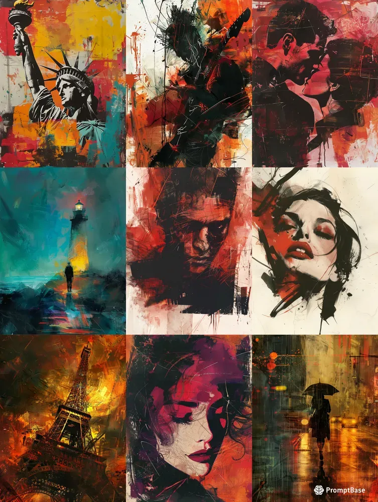 Modern Abstract Dynamic Art Paintings