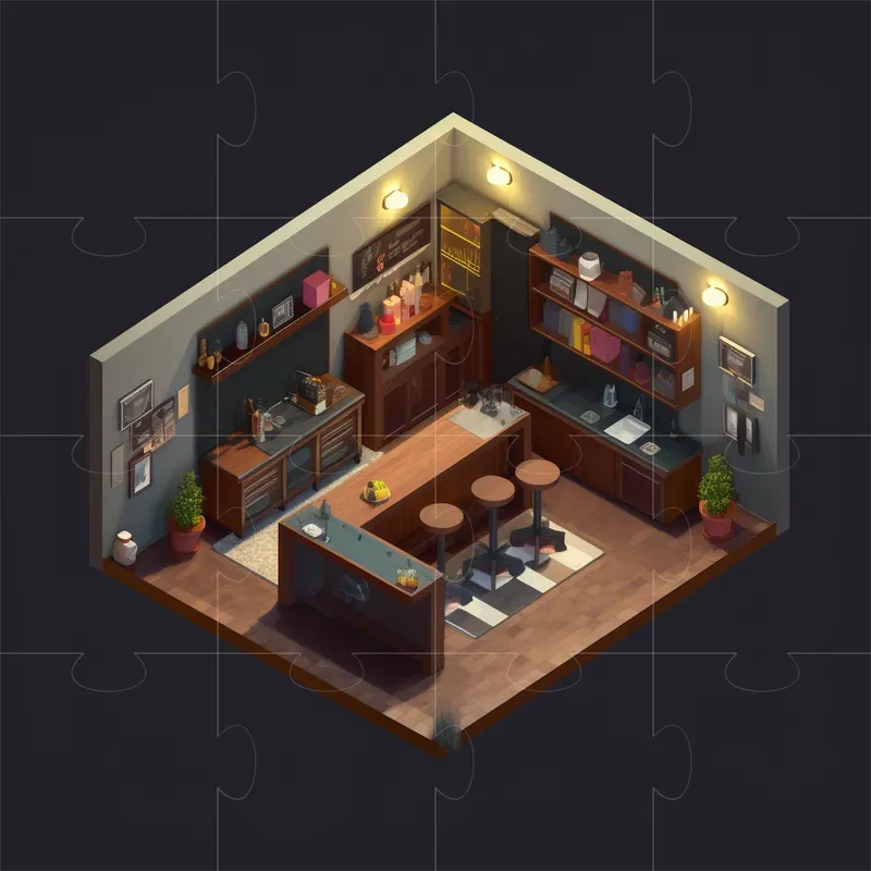 Simple Isometric Interior Designs