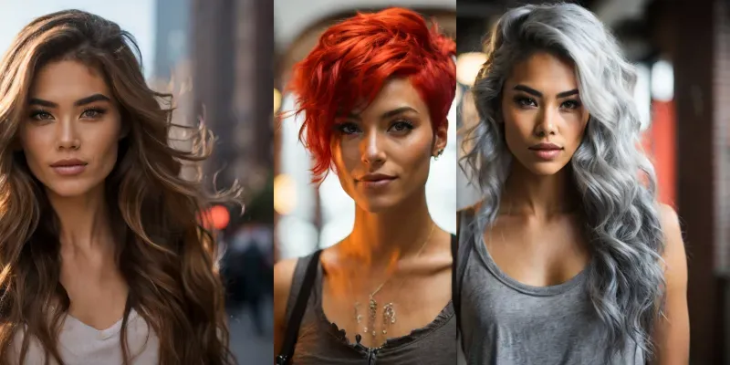 Female Hair Models In Diverse Settings generated by undefined