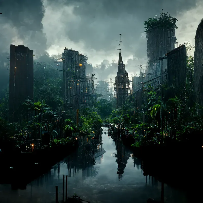 Futuristic Lovecraftian Cities
