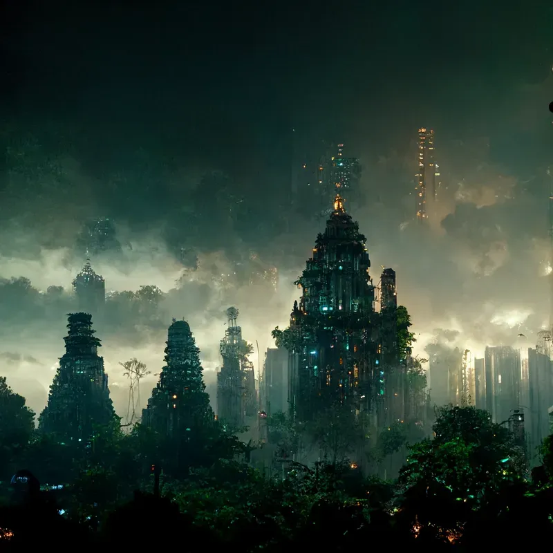 Futuristic Lovecraftian Cities