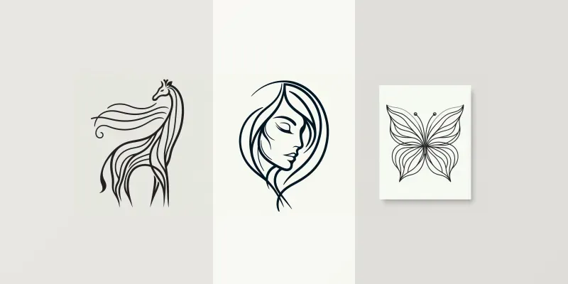 Bold Minimalist Line Art Designs generated by undefined