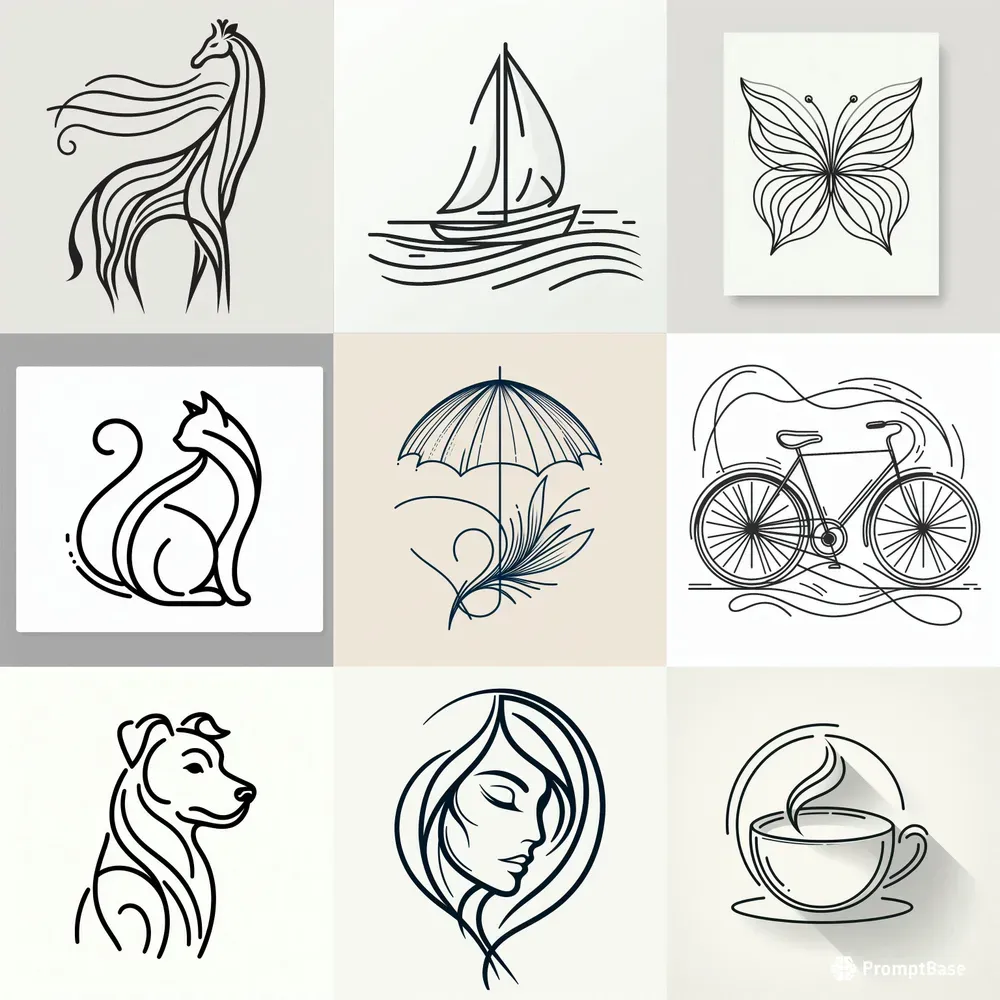 Bold Minimalist Line Art Designs