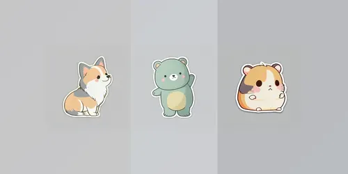 Cutest Kawaii Stickers In High Quality generated by midjourney