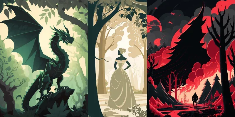 Cartoon Characters Or Landscapes generated by undefined