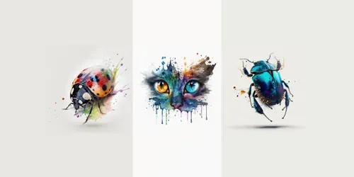 Fantastic Colourful Renders generated by midjourney