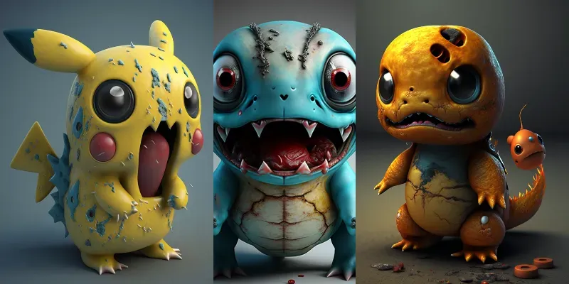Cute Monsters Pokemon generated by undefined