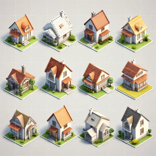 Any Items In 3D Isometric Model Style
