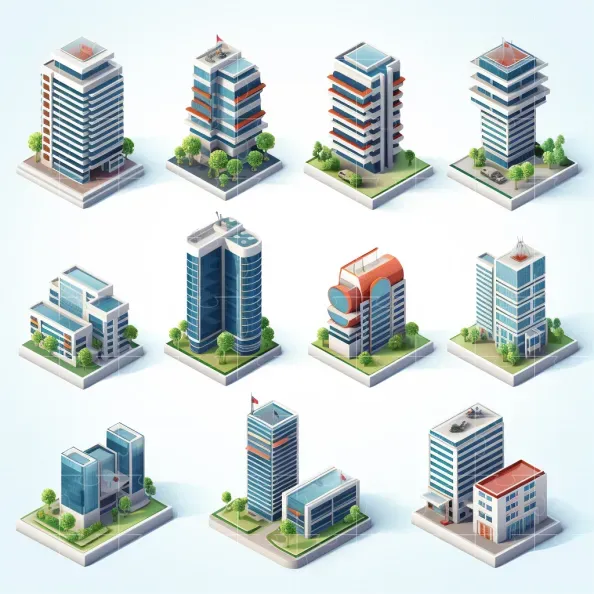 Any Items In 3D Isometric Model Style