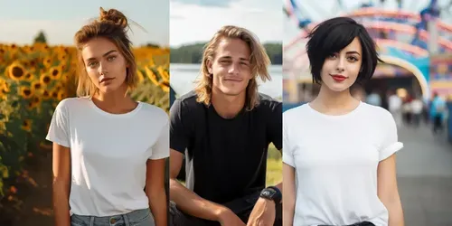 Blank Tshirt Models generated by midjourney