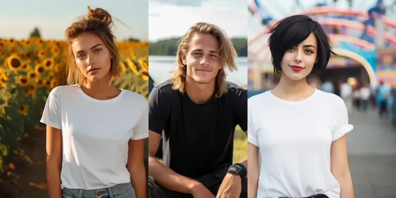 Blank Tshirt Models generated by undefined