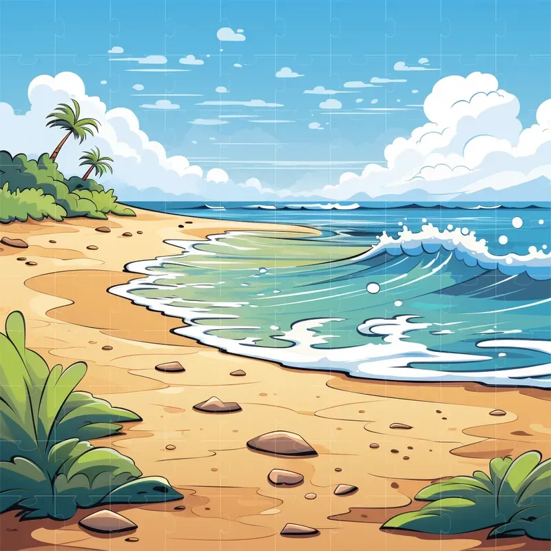 Simple 2D Children Book Scenes