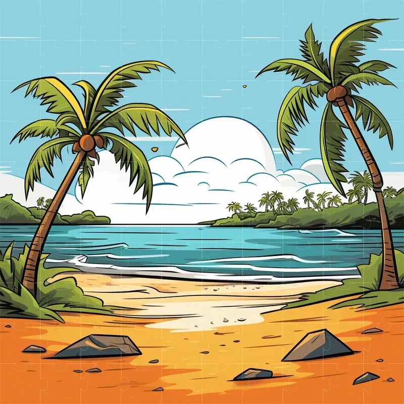 Simple 2D Children Book Scenes