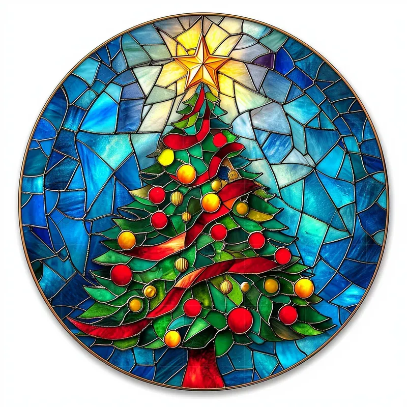 Charming Round Shape Stained Glass Maker