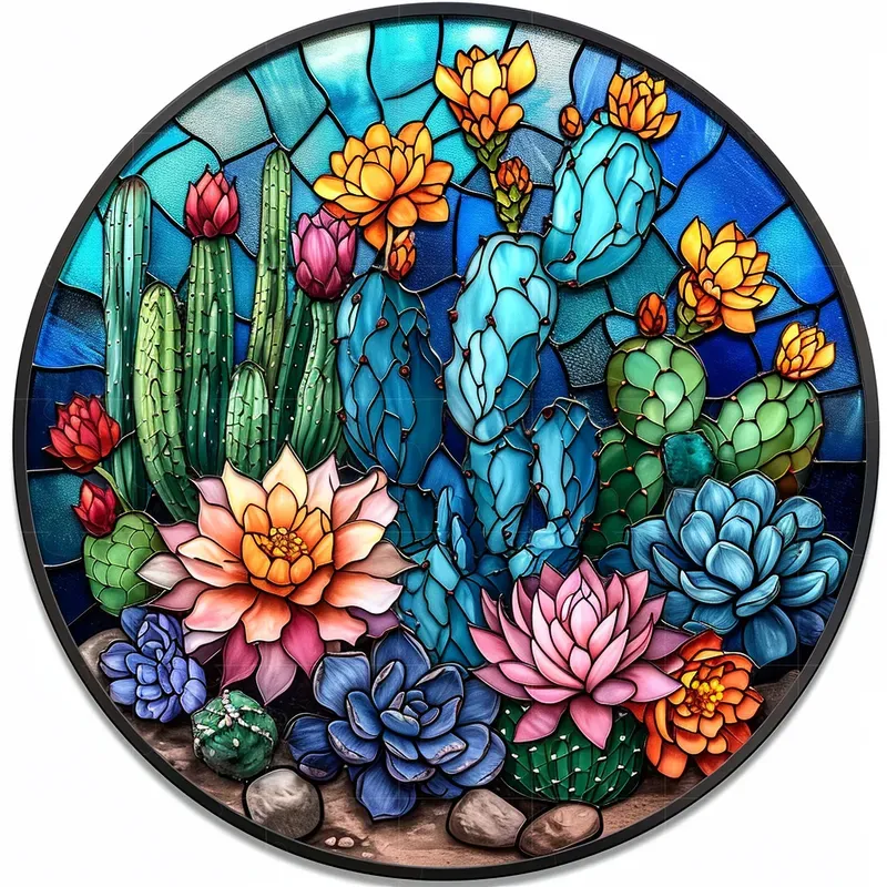 Charming Round Shape Stained Glass Maker