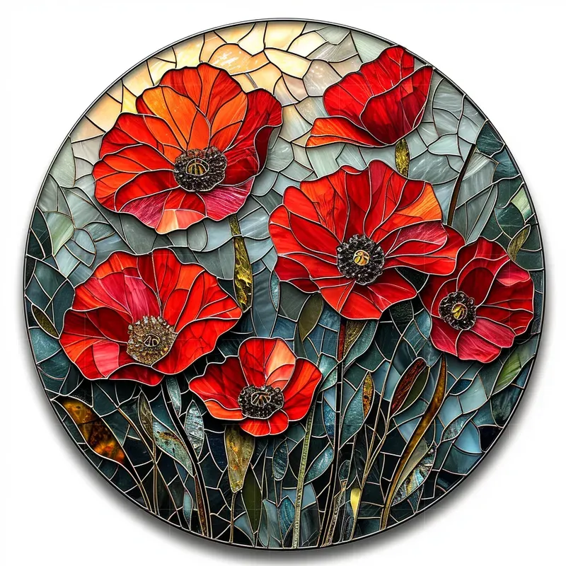 Charming Round Shape Stained Glass Maker