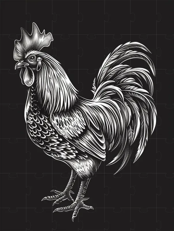 Scratchboard Art On Black Backgrounds
