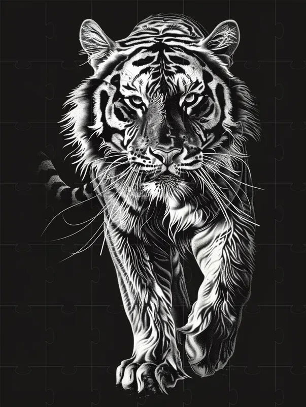 Scratchboard Art On Black Backgrounds