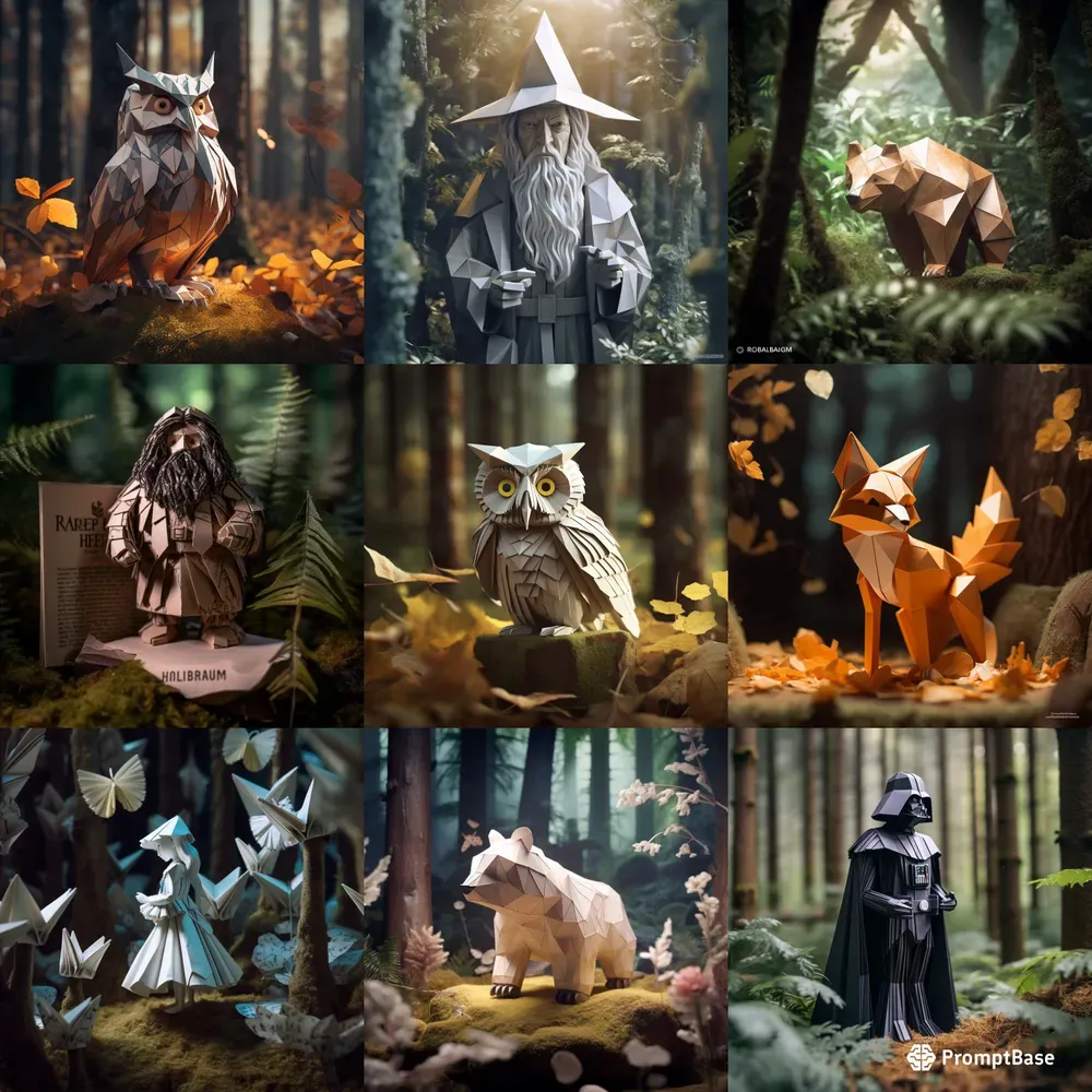Origami Characters And Animals