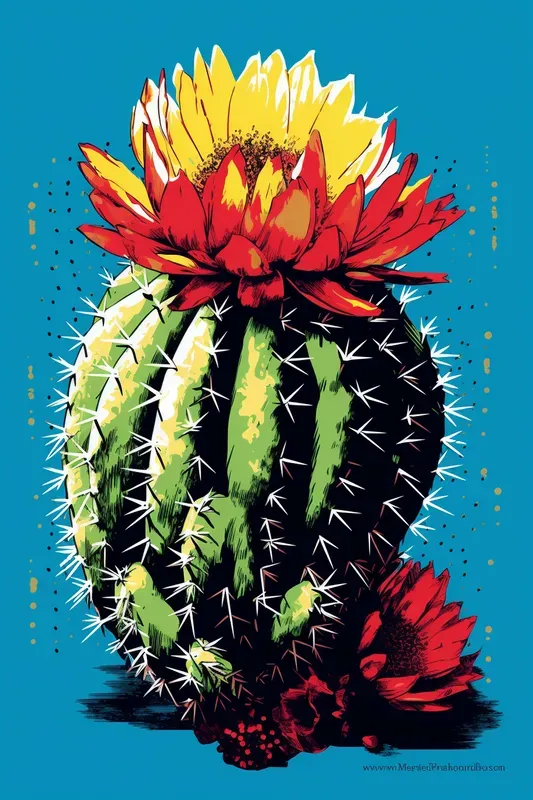 High Contrast Neon Pop Art