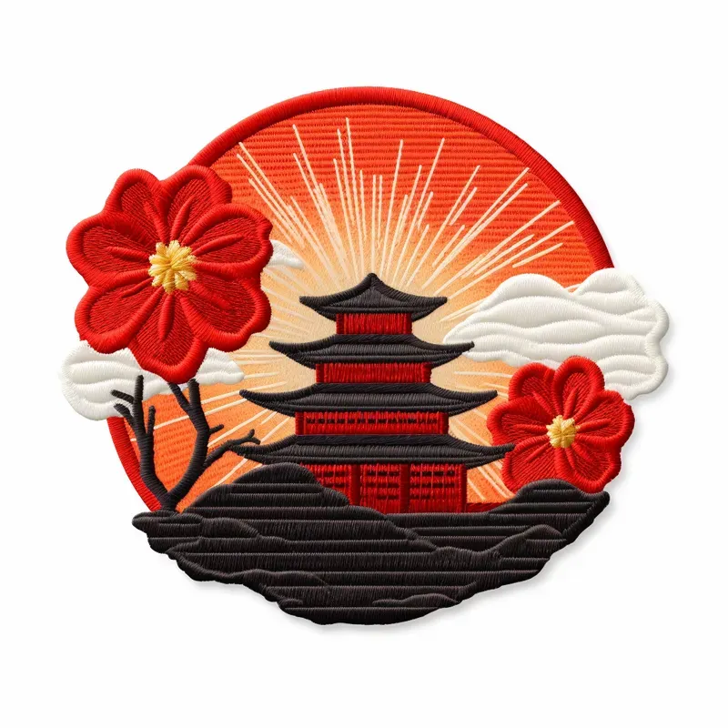 Embroidered Patch Product Photographs