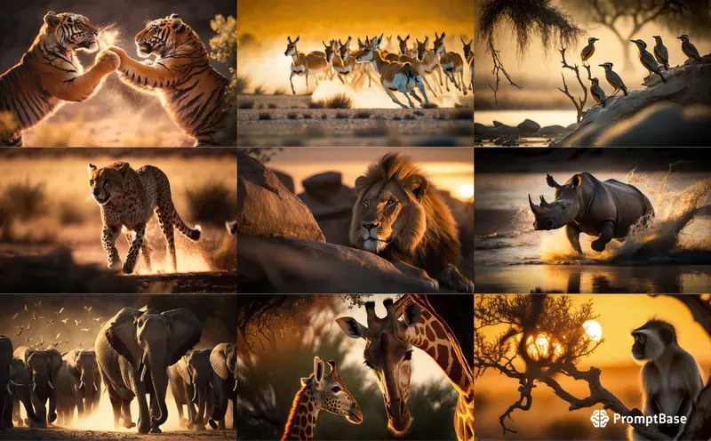 Photographs Of Animals Of The Savannah