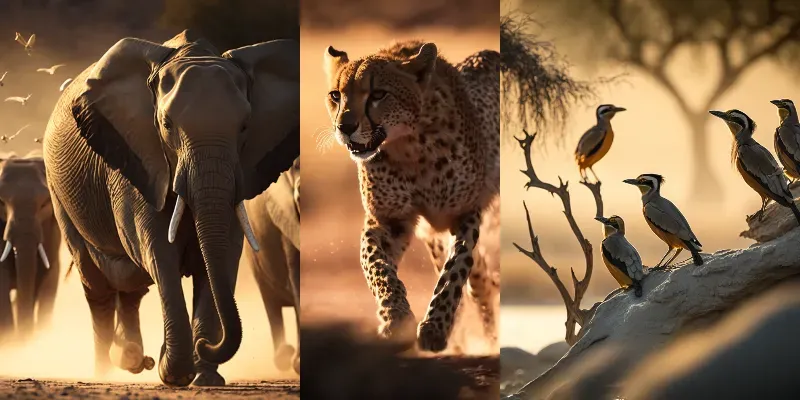 Photographs Of Animals Of The Savannah generated by undefined