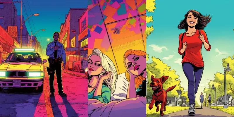 Comic Scenes generated by undefined