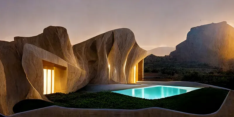 Mountainside Architecture generated by undefined