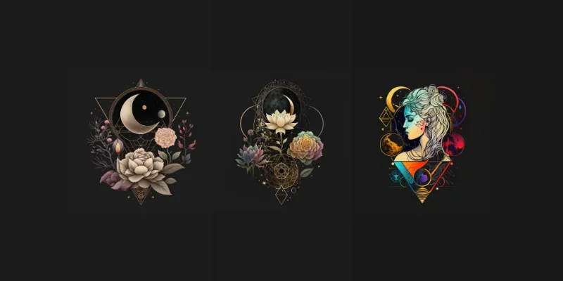 Sacred Art Decor Logos Wallpapers generated by undefined