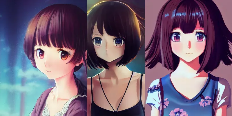 Anime Girls generated by undefined