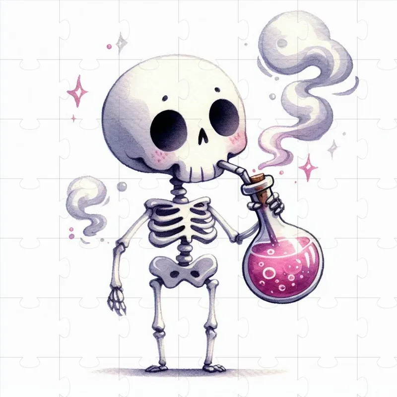 Expressive Halloween Skeleton Vector Art DALL·E Prompt | PromptBase