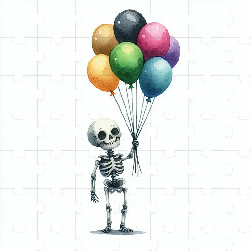 Expressive Halloween Skeleton Vector Art DALL·E Prompt | PromptBase