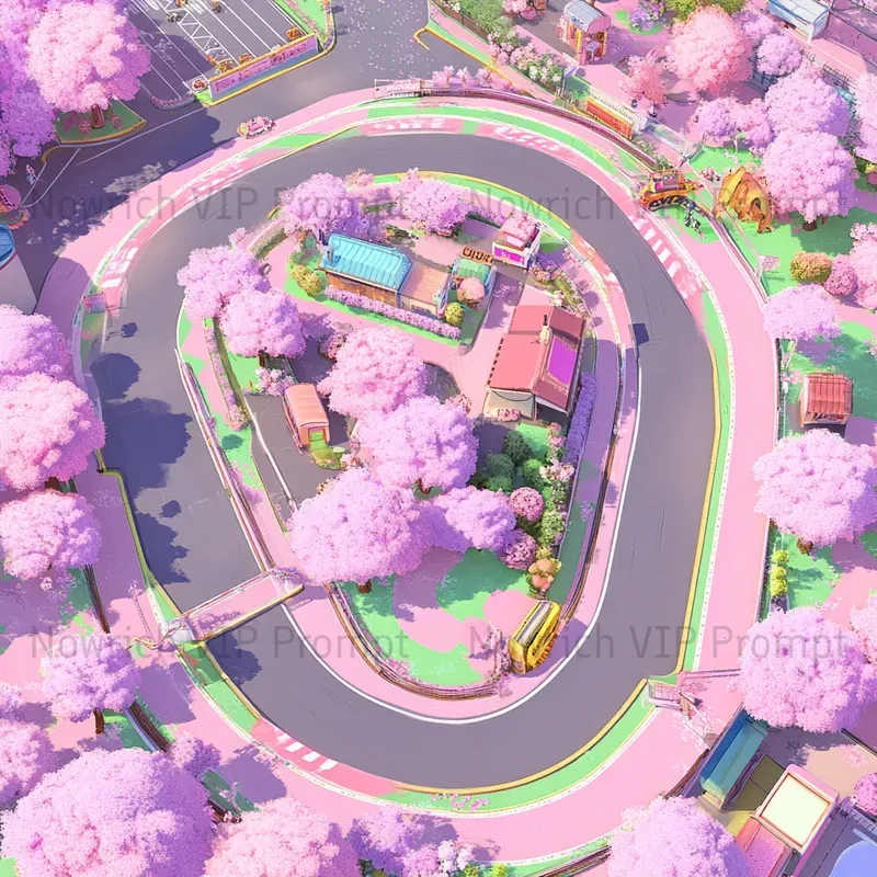 Racing Game Maps Midjourney Prompt | PromptBase