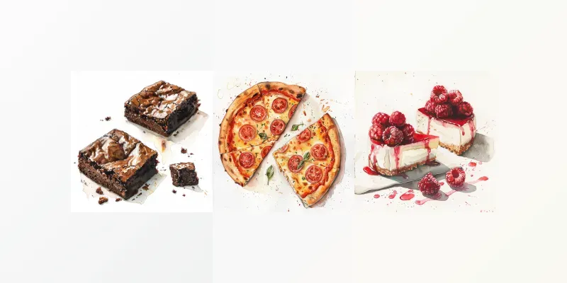 Watercolor Foods And Drinks Midjourney Prompt | PromptBase