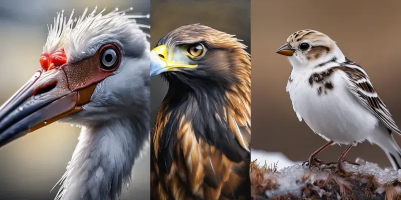 Closeup Portrait Birds Stable Diffusion Prompt | PromptBase