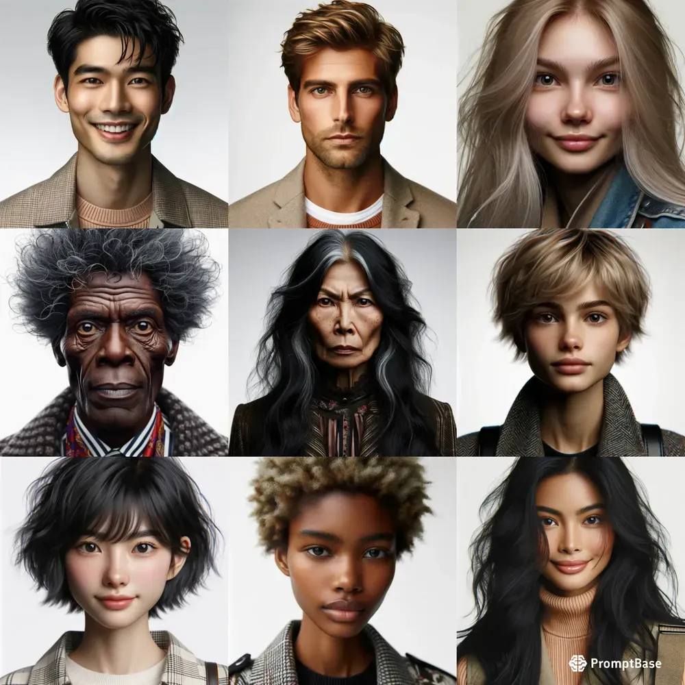 Realistic Portraits Of People DALL·E Prompt | PromptBase