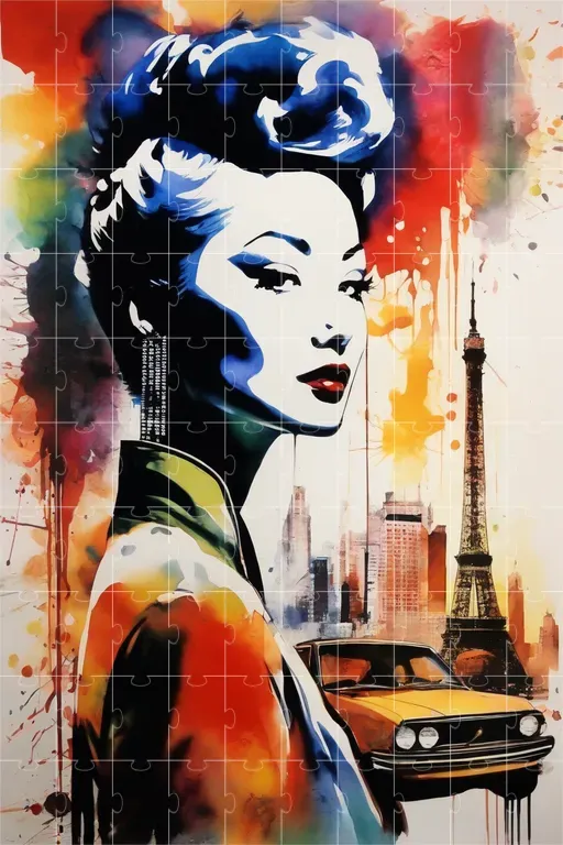 Poster Pop Art Water Colors Stable Diffusion Prompt | PromptBase