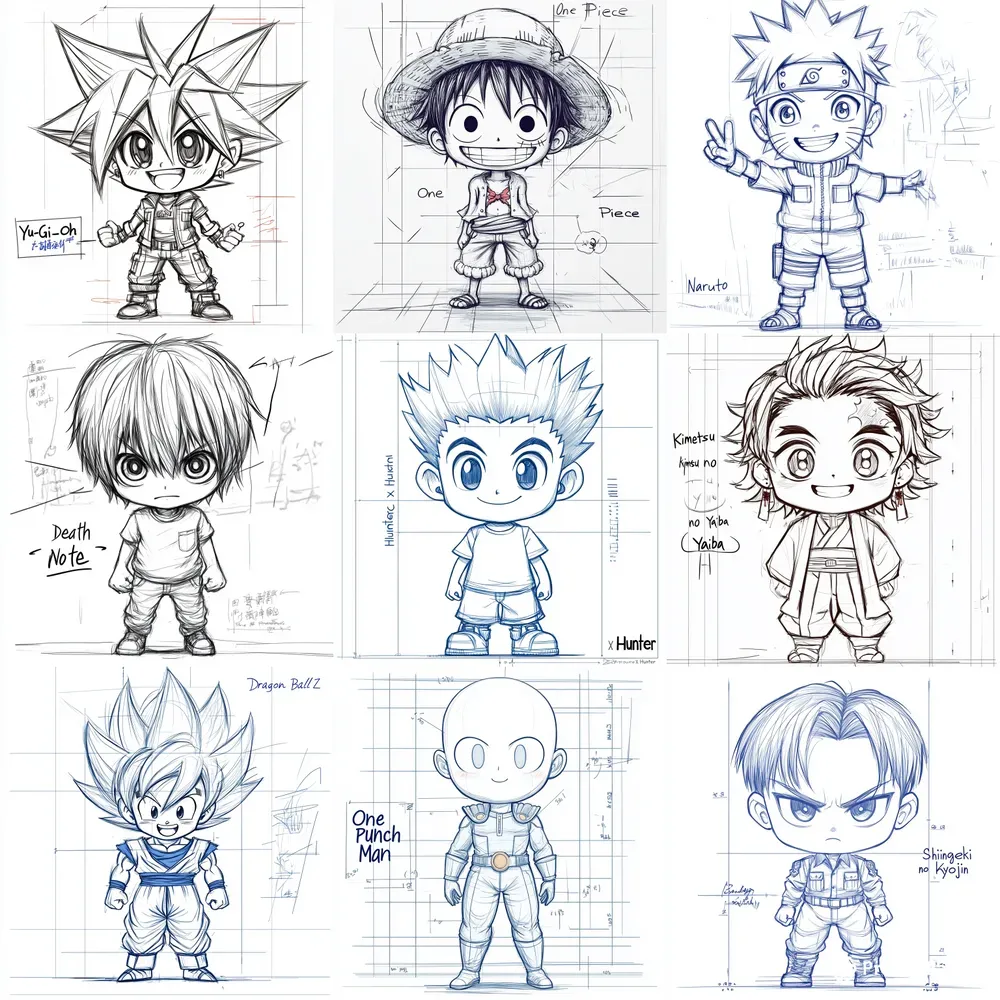 chibi*.ページ Chibi Blueprint Creator Midjourney Prompt | PromptBase