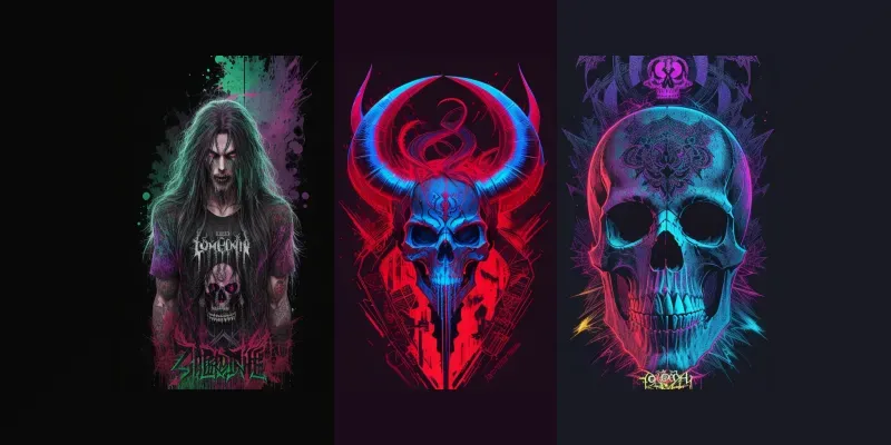 Death Metal Merch Designs Leonardo Ai Prompt | PromptBase