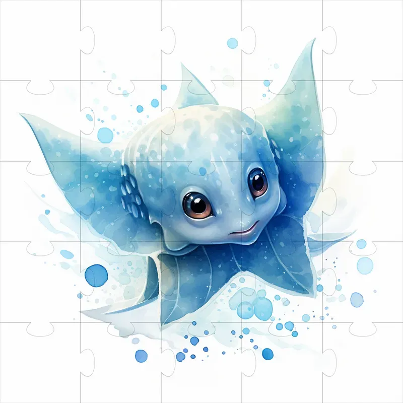 Sea Animals In Charming Watercolours Midjourney Prompt | PromptBase