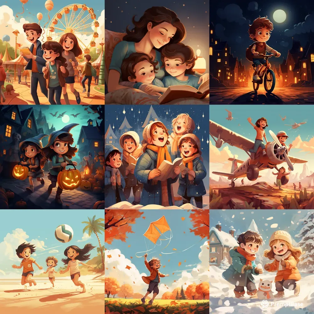 Childrens Books Illustration Midjourney Prompt | PromptBase