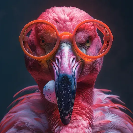 Neon Wildlife Portraits Midjourney Prompt | PromptBase