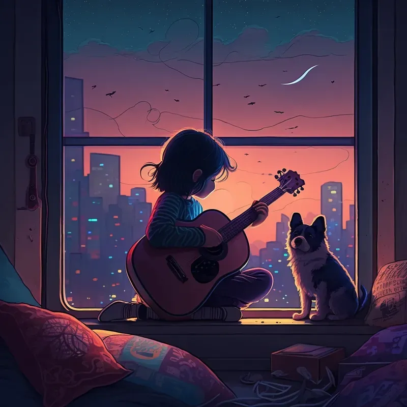 Dreamy Nostalgic Lofi Illustrations Midjourney Prompt | PromptBase